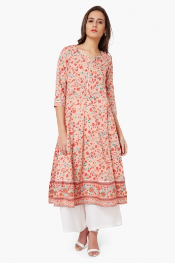 Buy Beige Ladies Melange Embroidered Kurta on Sapphire sale in Pakistan   online shopping in Pakistan