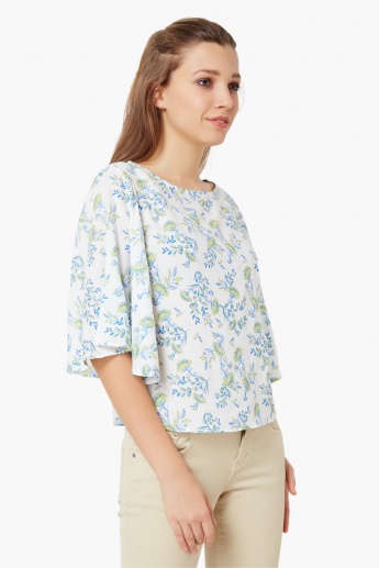 AND Printed Flared Sleeves Blouse | Tops | Top wear | Women | Online ...